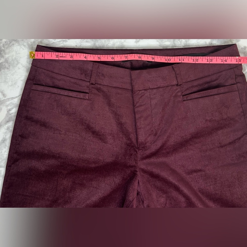 Burgundy Banana Republic Sloan Velvet size 6 - Picture 5 of 9